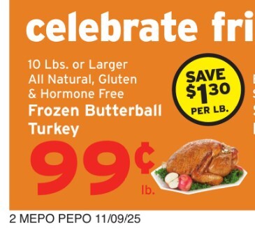 Did you buy a turkey yet? How much per pound did it cost?