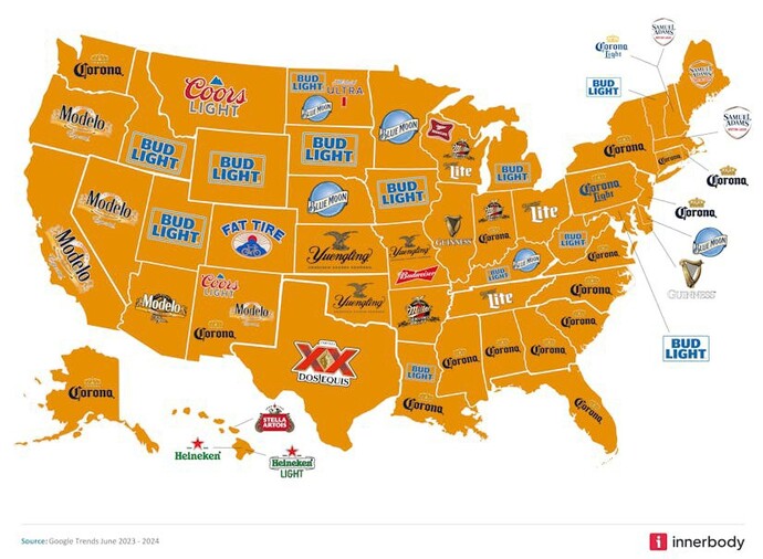 Do you drink the most popular beer where you live?