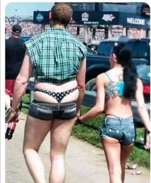 If the airport lost your case would you wear your partners clothes?