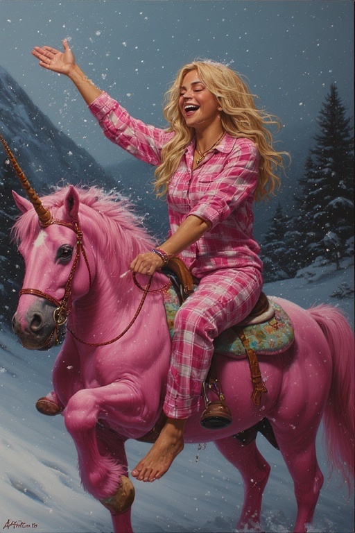 Actual simulation of Random feeling good for no other reason than she wants to feel good.