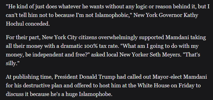 Mamdani Targets The Rich With New Tax On Anyone Who Makes More Than $0 A Year. Is this what good communists do?