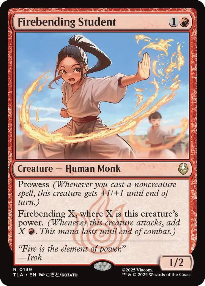 Firebending Student: How broken is this REAL MTG card, since it allows turn 3 wins in Standard?
