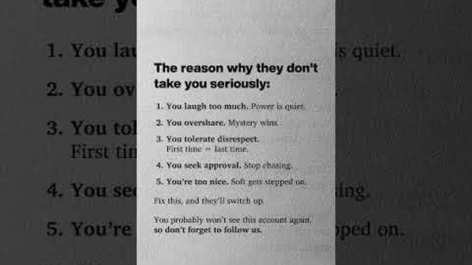 Guys, this is a clear concise summary of most of your problems with women, agreed?