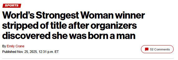 😮😮😮😦😦😦 The worlds strongest woman is a man! Is it right to strip him of his title?
