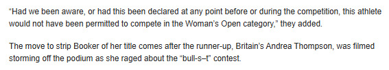😮😮😮😦😦😦 The worlds strongest woman is a man! Is it right to strip him of his title?