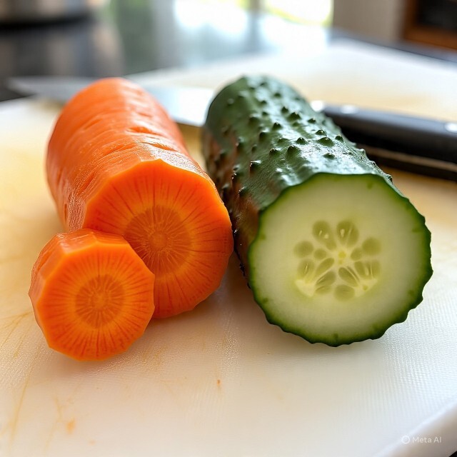 Carrot or cucumber?