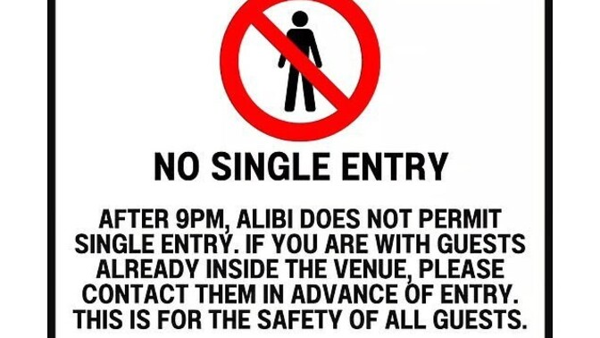 Should single men be barred from pubs and clubs?