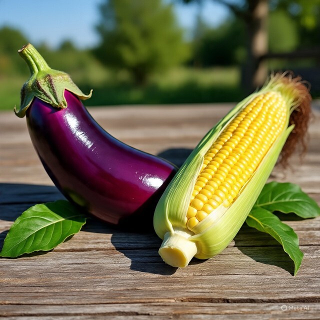 Eggplant or corn?