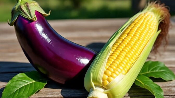 Eggplant or corn?
