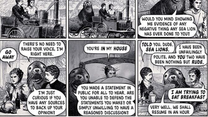How do you feel about leftists sealioning you?