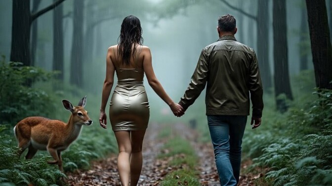 How many kilometers would I walk with you in the forest depending on how much battery your phone has right now?