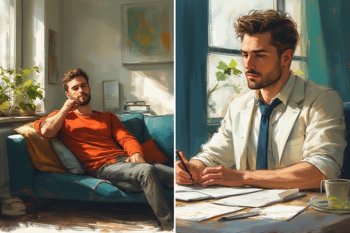 Would you rather date someone who is perfectly content and stable in a simple life, or someone who is very ambitious but constantly stressed and busy?