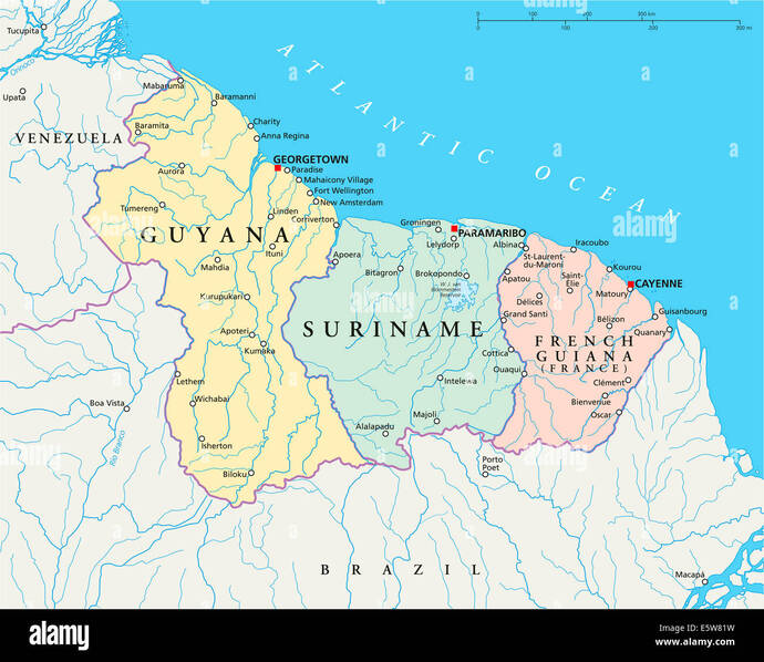 Should the USA annex Guyana and Suriname and buy French Guiana?
