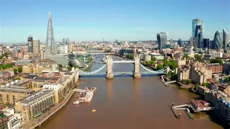 London England - The Shard, Tower Bridge, River Thames, Walkie Talkie