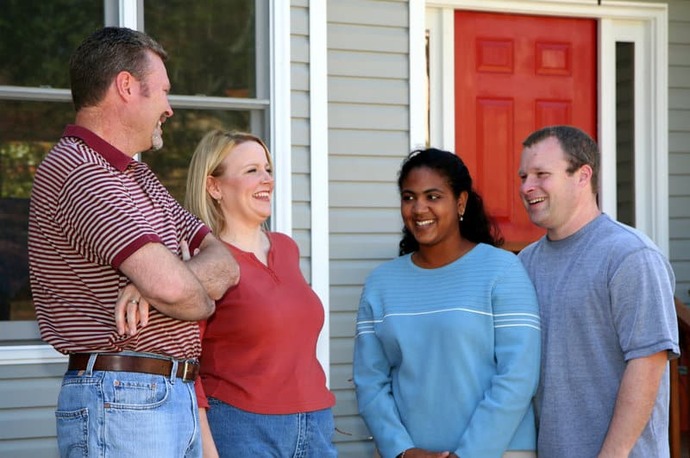 Do your neighbors come over to your house?