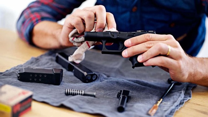 Females, when you clean your gun every single night. Do you clean it while it's loaded?