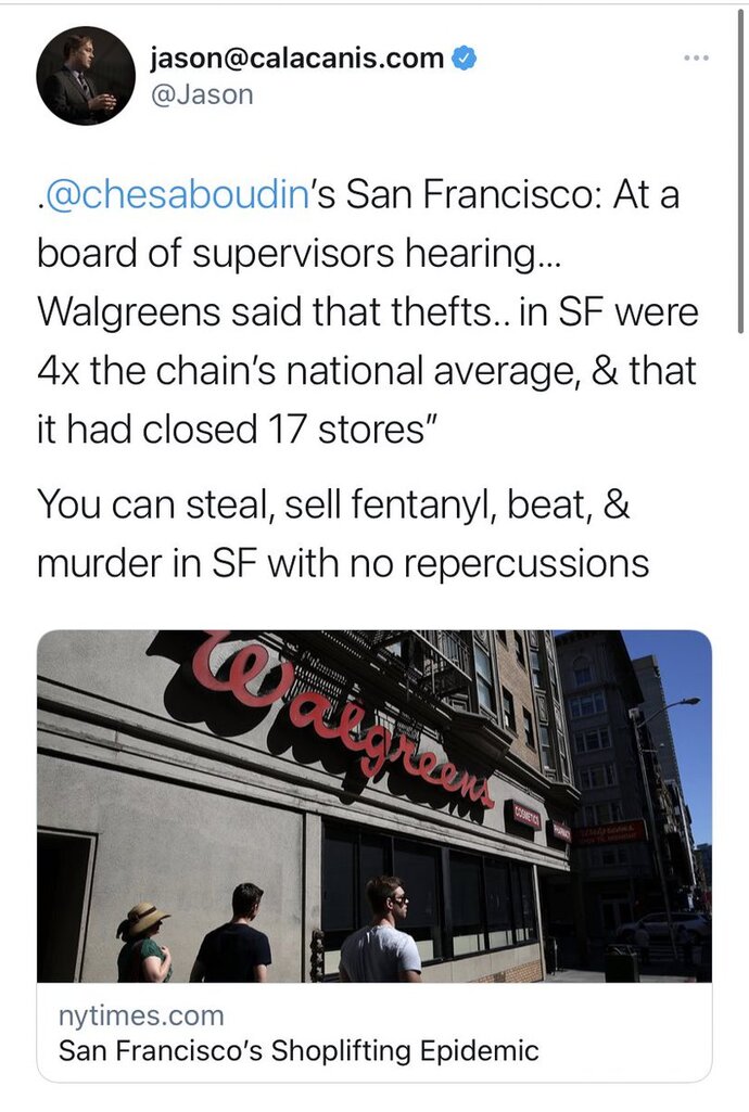 Did you know that crime in San Francisco has gotten worse?