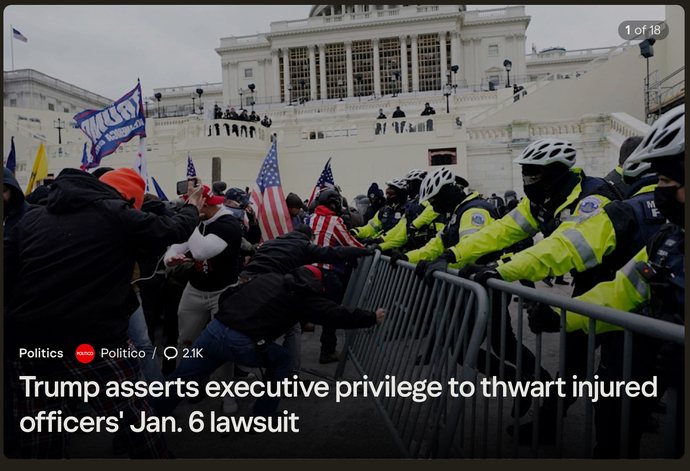 Why…if he had nothing to do with Jan6?