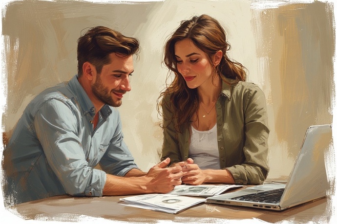 At what stage in a relationship should you become fully transparent about debt, salary, and credit score?