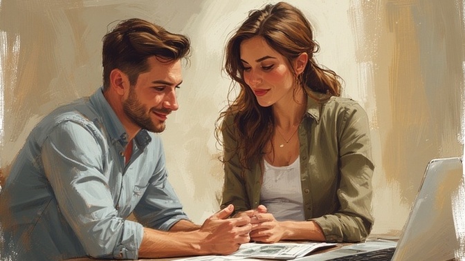At what stage in a relationship should you become fully transparent about debt, salary, and credit score?