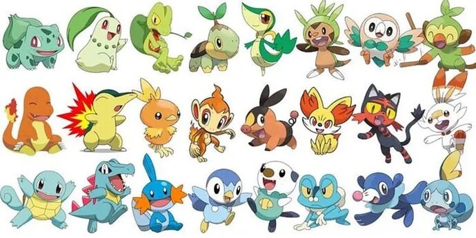 What starter Pokémon do you like?