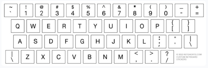 QWERTY keyboard - US style