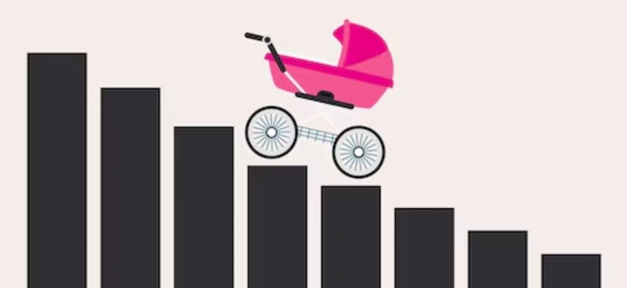 Large-scale issues are undoubtedly multifaceted, but do you feel as though modern-day feminism has played a notable role in low birth rates in the US?