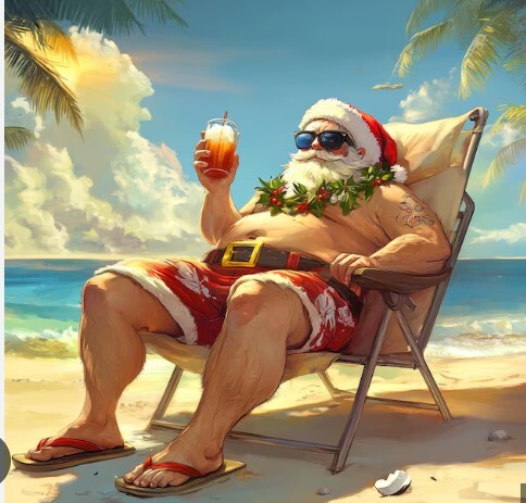 Santa lives permanently up your chimney. Am I right as usual?
