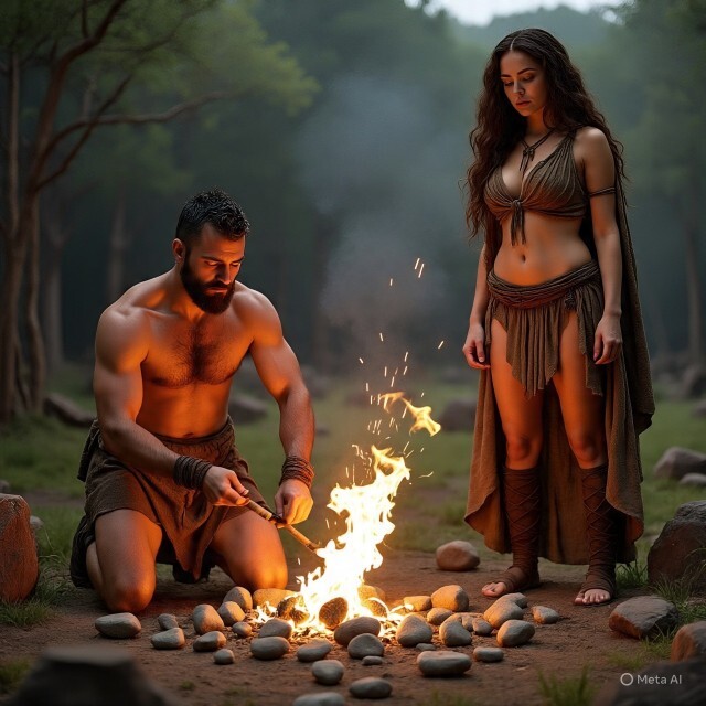 I lit a fire, what should we cook and eat?