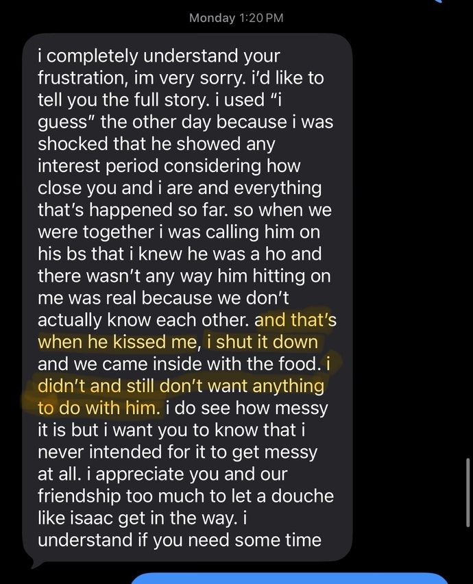 My best friend kissed my ex?