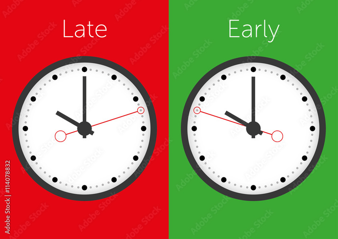 Be honest are you often late to things?