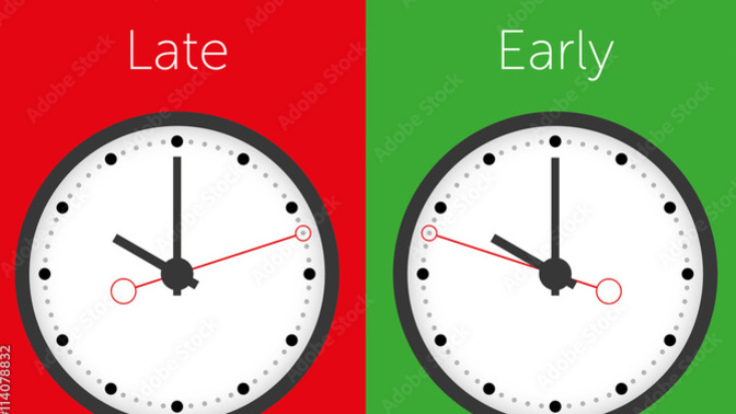 Be honest are you often late to things?