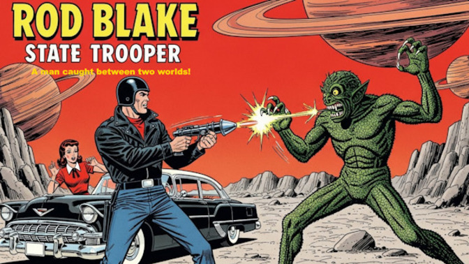Could the old State Trooper TV show be made into a comic book but kind of like Adam Strange?