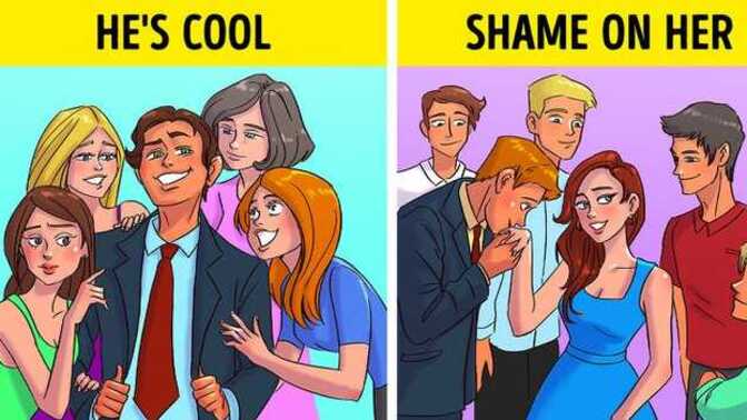 Why do you think certain behaviors are judged differently depending on whether a man or a woman does them?