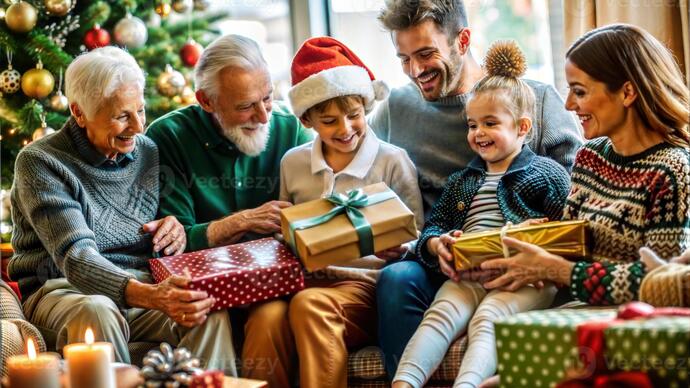 What time on Christmas Day do you start OPENING PRESENTS?