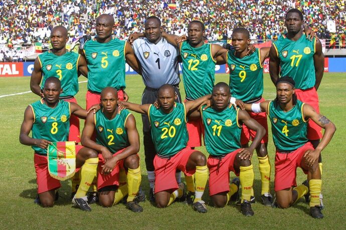 Cameroon: Rubbish at football but looking good!