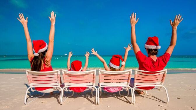 Who among you will spend the holidays somewhere warm?