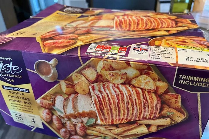 Would you eat Christmas Dinner out of a box?