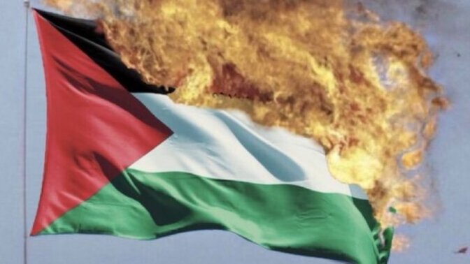 What should happen to those that burn the Palestine flag?