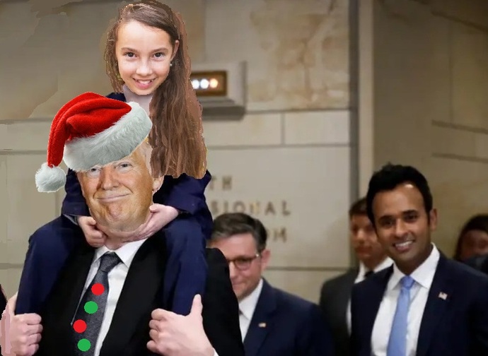 🎅 Santa Trump is wishing all American girls a Merry Christmas! VOTE BELOW! 🗳️