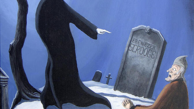 If you had to be visited by one of the three Christmas carol ghosts who would you rather it be?