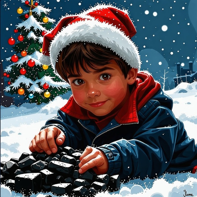 Santa Trump suggested giving coal to a child on Christmas. Would you be happy with the gift of coal?