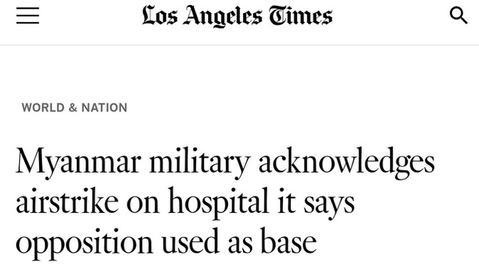 A few questions did you know a major war is in Asia Myanmar?