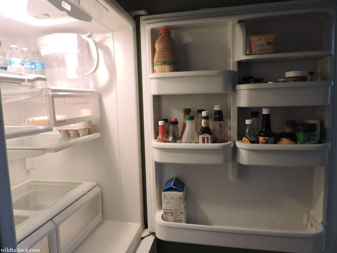 How much food would you say is in your fridge currently if you had to guess?