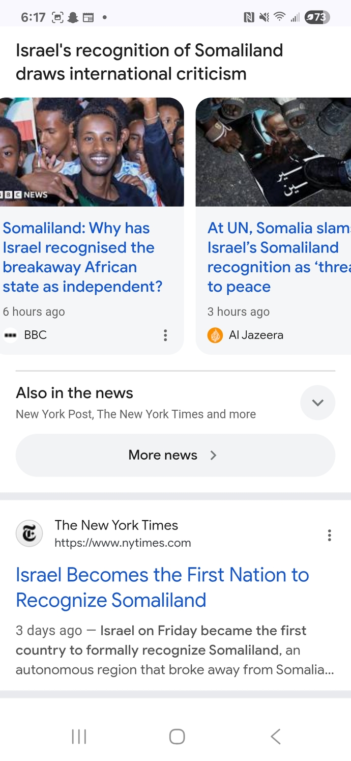 Do you find it funny that Israel recognized Somaliland, but Palestine didnt😂?