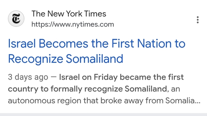 Do you find it funny that Israel recognized Somaliland, but Palestine didn't😂?