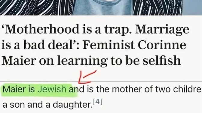 Are you seeing a lot of propaganda stuff telling you that motherhood & marraige are bad things in the media & social media?