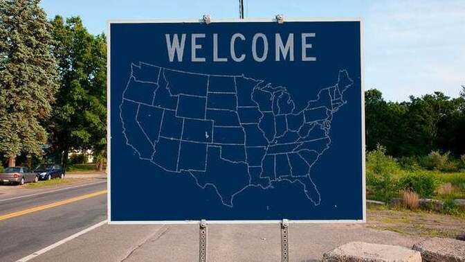 Does every US STATE have a WELCOME sign?