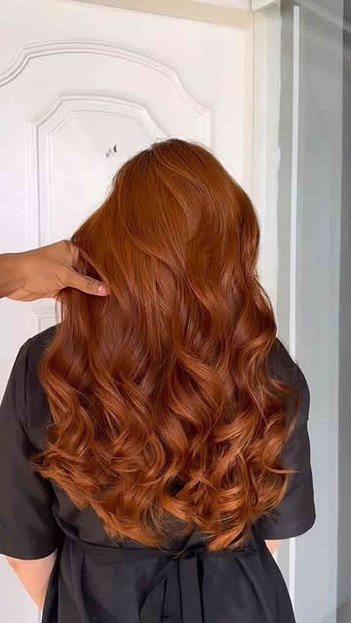 I have light brown skin, how should I dye my hair? a) black with blonde highlights b) brown hair c) red hair d) blonde hair?