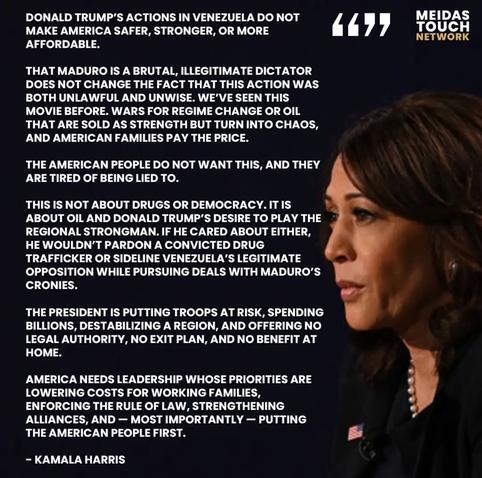 Did you know that Trump essentially just started the war with Venezuela and claims that US captured Maduro?